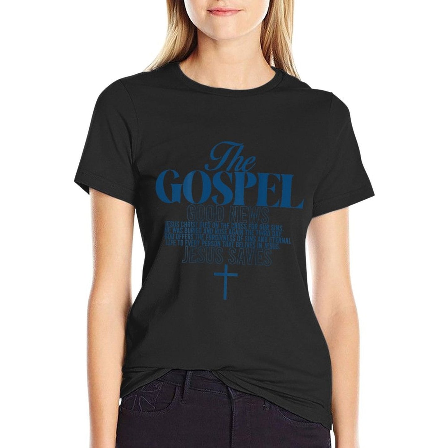 The Gospel Jesus Saves Christian Bible Verse  Vintage-inspired T-Shirt