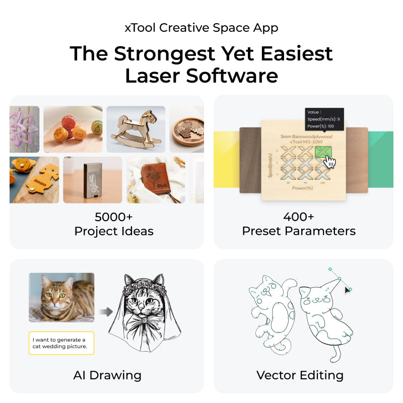 xTool S1 Enclosed Diode Laser Cutterenclosed diode laser cutter for makers