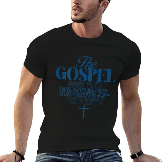 The Gospel Jesus Saves Christian Bible Verse  Vintage-inspired T-Shirt