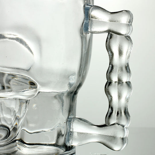 500ml Skull Face Glass Mug for Bar and KTV