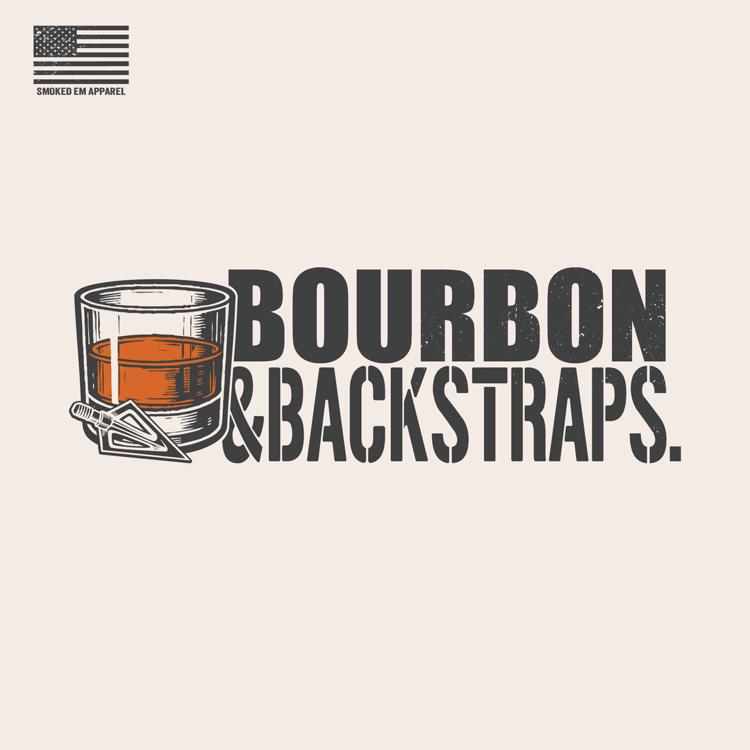 "Bourbon &amp; Backstraps" Tee - Sand