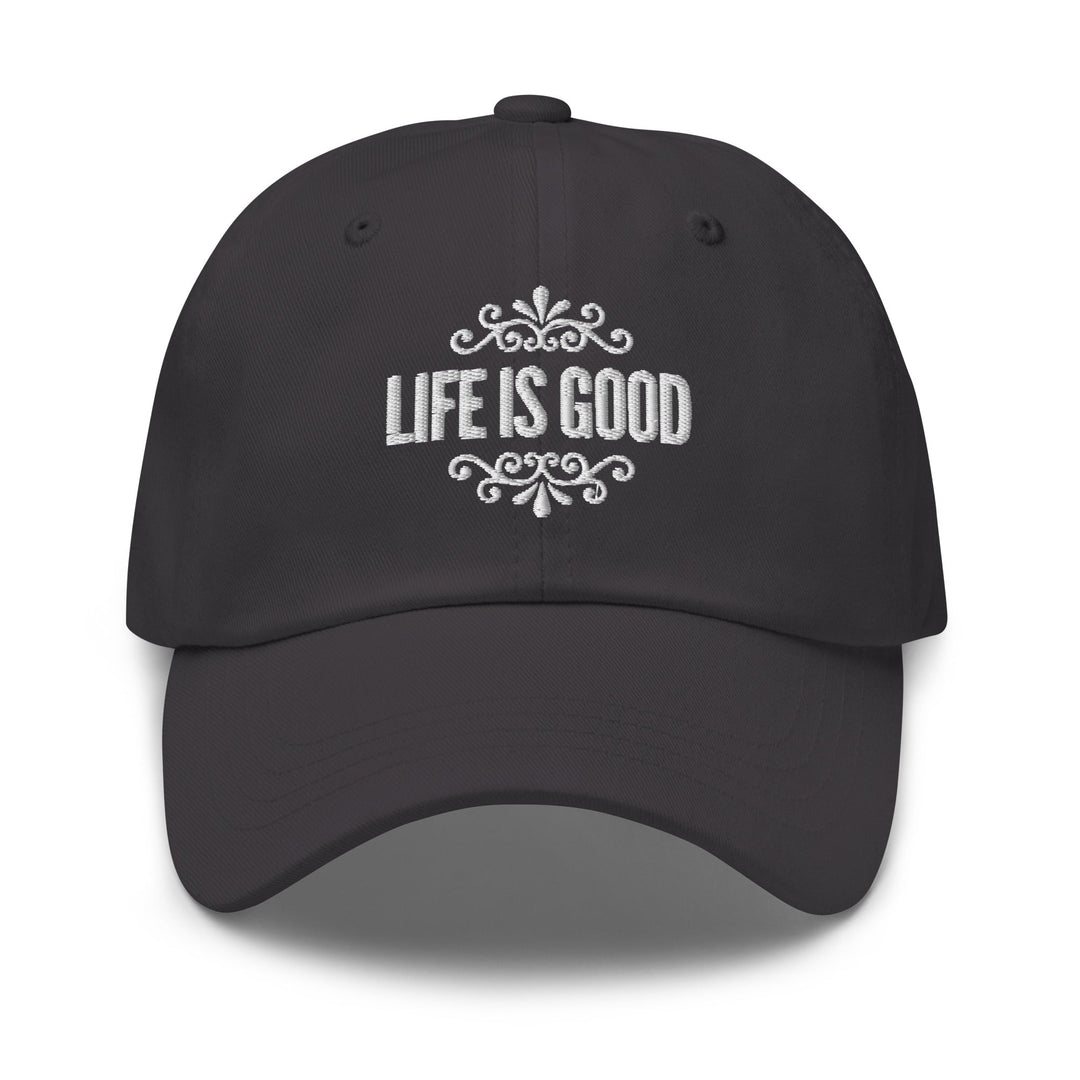 Embroidered Adjustable Baseball Cap - Life is Good Inspirational Hat