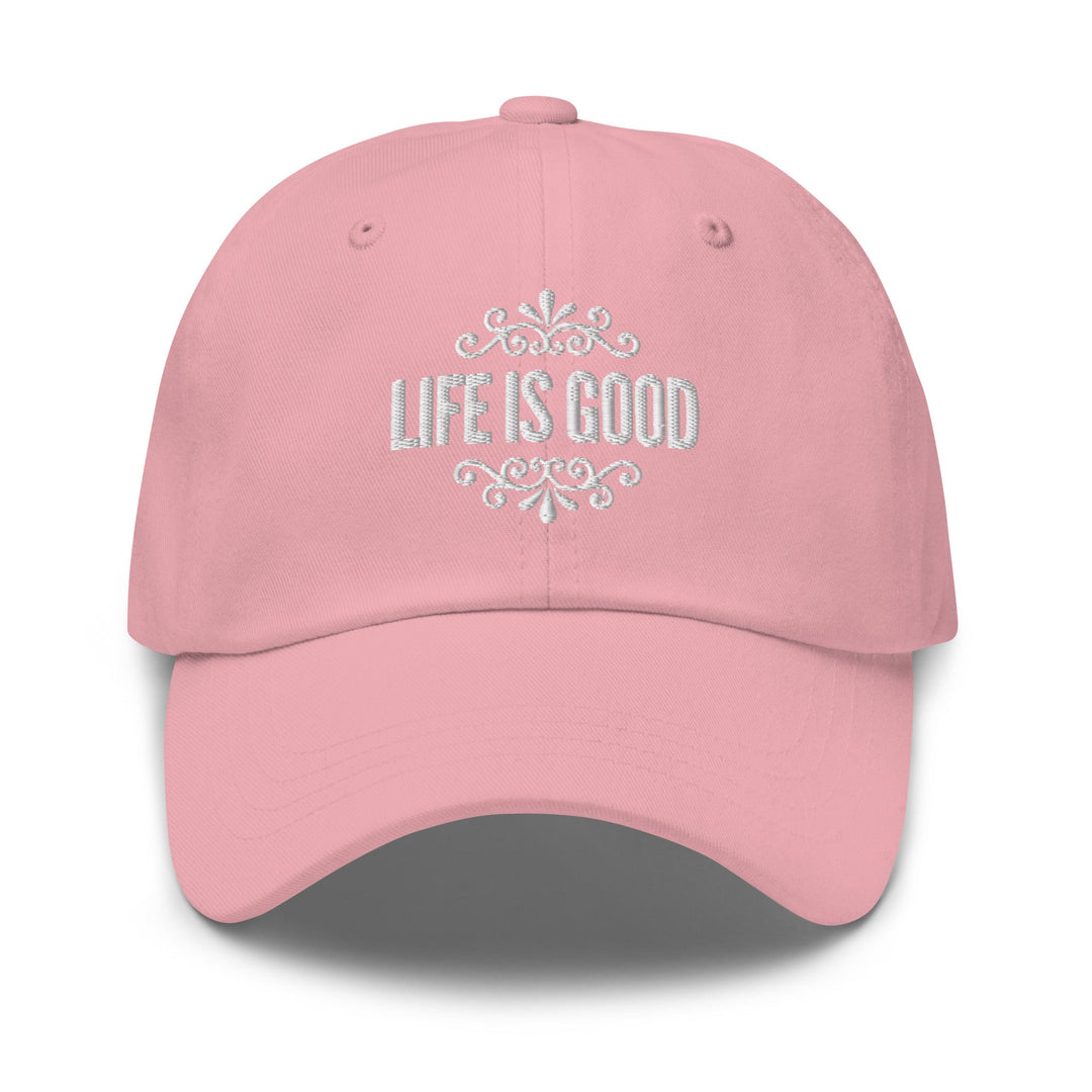 Embroidered Adjustable Baseball Cap - Life is Good Inspirational Hat