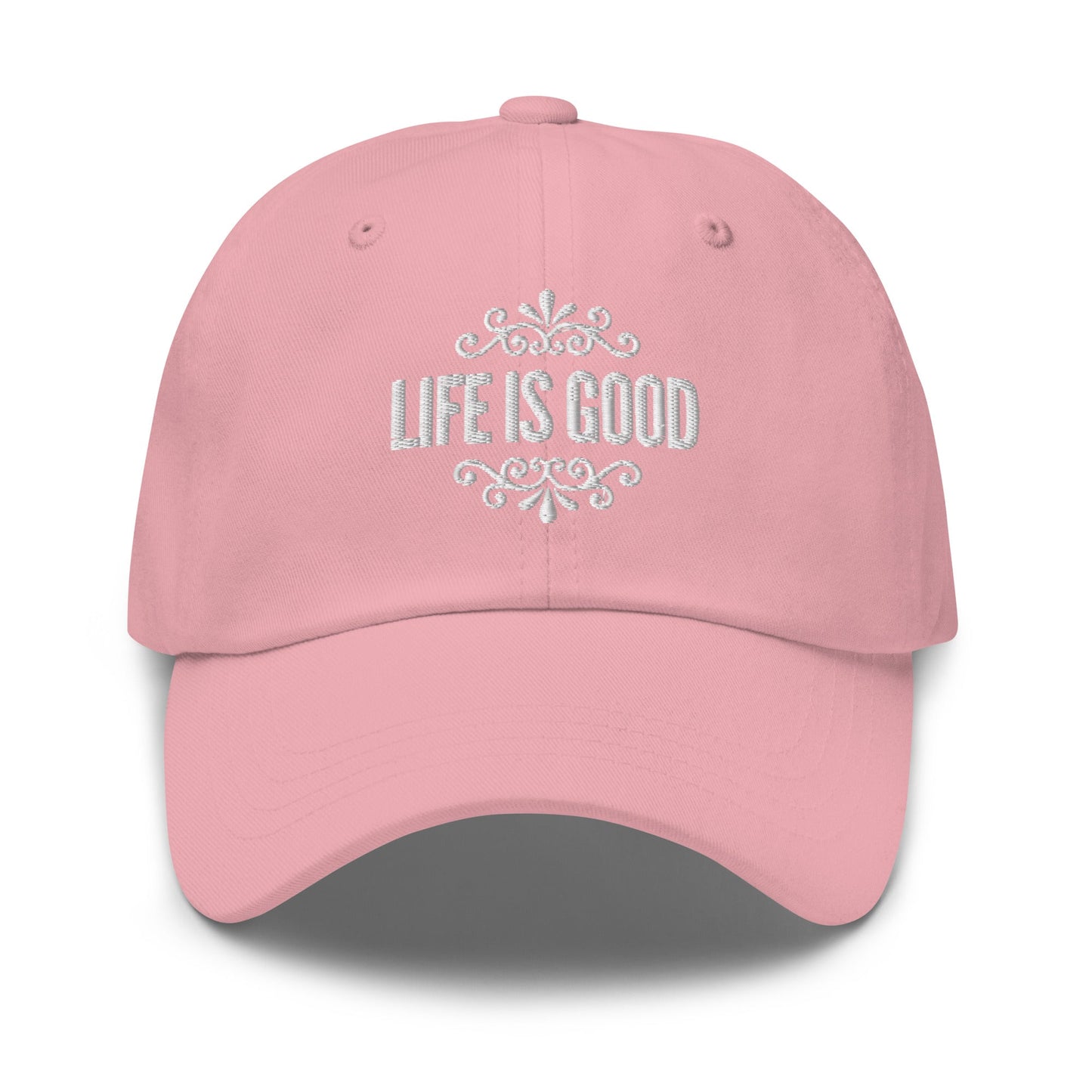 Embroidered Adjustable Baseball Cap - Life is Good Inspirational Hat