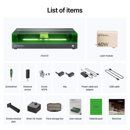 xTool S1 Enclosed Diode Laser Cutterenclosed diode laser cutter for makers